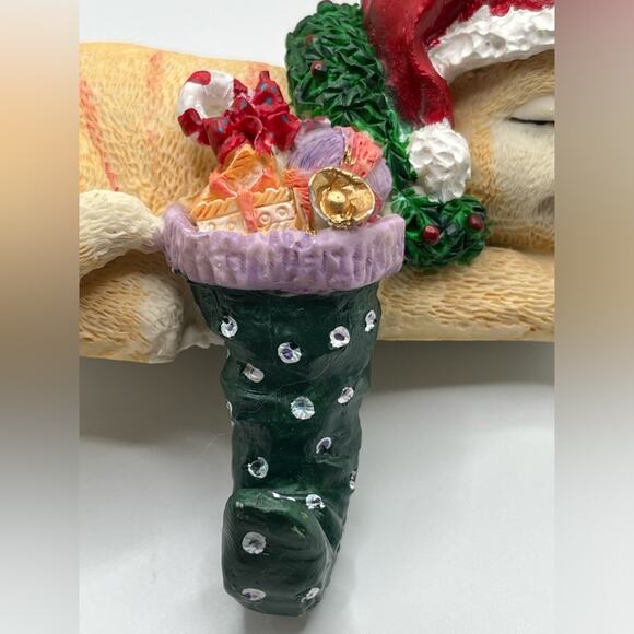 Cat Christmas stocking hangers, set of 2 - Picture 4 of 7